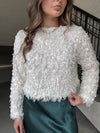 Lucy Paris Erna Fuzzy Sweater Top