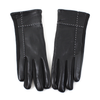 Faux Leather Gloves: Black
