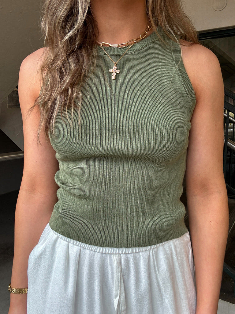 Alexis Boatneck Sweater Tank