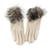 Extra Furry Pom Pom Gloves: Green
