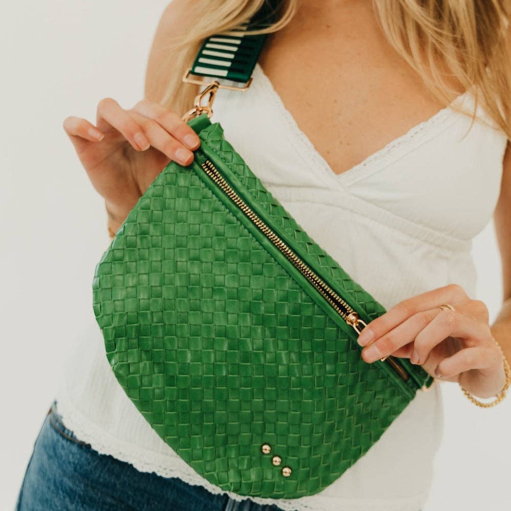 Westlyn Woven Bum Bag - Emerald