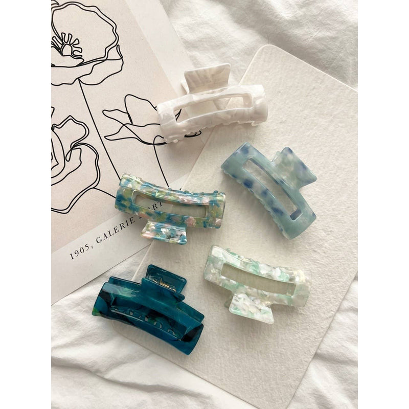 Acetate Regular Size Hair Clips - Allie Assorted: NEUTRAL