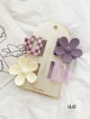 4-Pack Assorted Clips - SULLY: LILAC / ONE SIZE