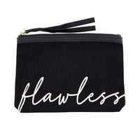 Black Canvas Pouch - Flawless