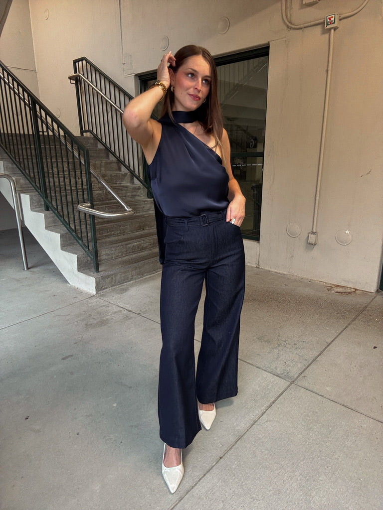 Lucy Paris Susan Tie Neck Top