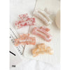 Acetate Regular Size Hair Clips - Allie Assorted: NEUTRAL
