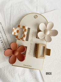 4-Pack Assorted Clips - SULLY: IVORY / ONE SIZE
