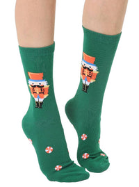 3D Crew Socks - Nutcracker