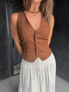 Washed Cotton Twill Vest