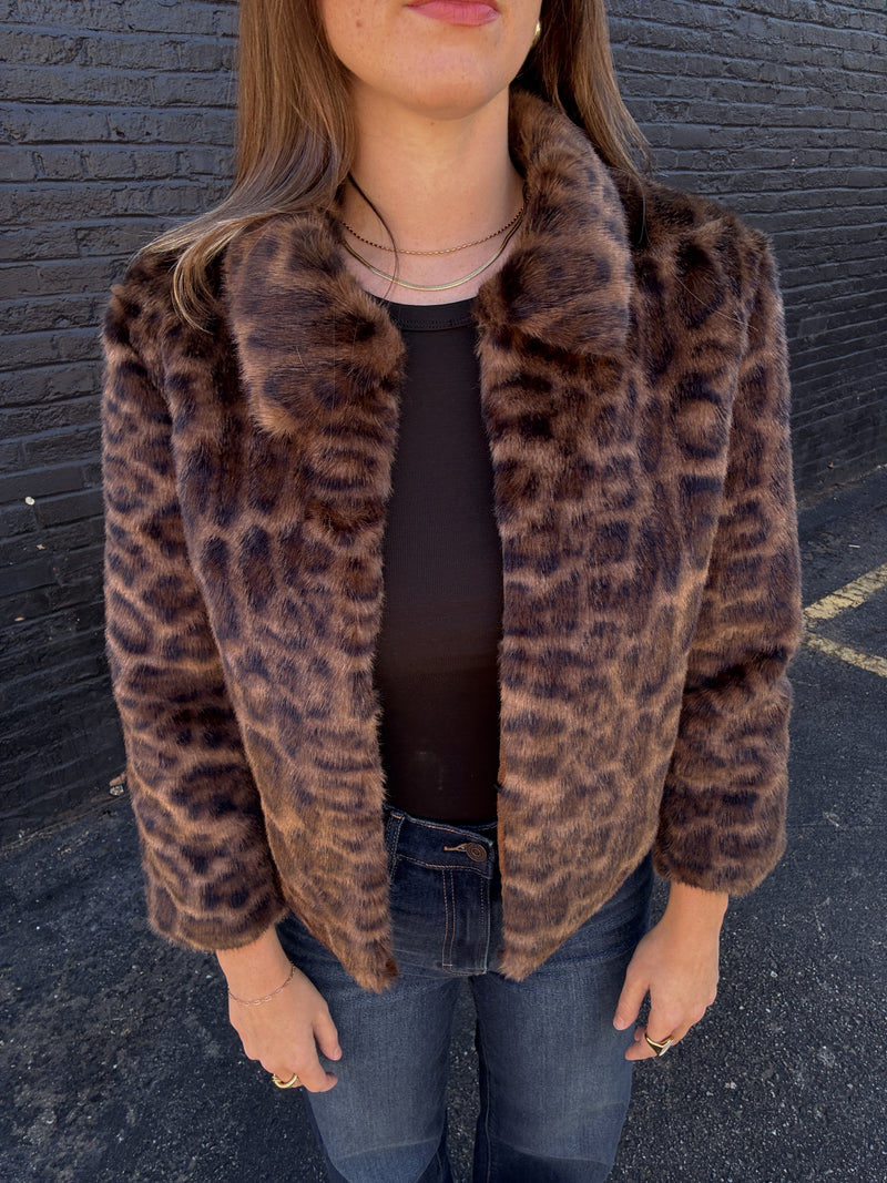 Lucy Paris Bambi Faux Fur Jacket
