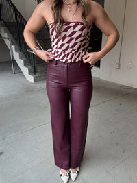 Lucy Paris Reeve Faux Leather Pant