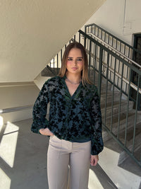 Lucy Paris Jacaranda Burnout Top