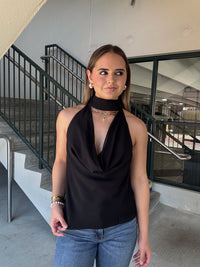Open Back Top - Black