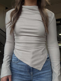 Asymmetrical LS Top - Taupe