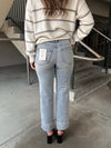 HIDDEN Ella High Rise Classic Straight Jean - Medium Light