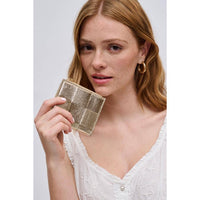 Amelie Woven Card Holder: Gold