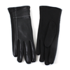 Faux Leather Gloves: Black