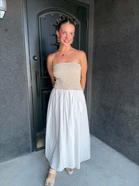 Strapless Cotton Dress