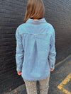 Ruched Denim Shirt