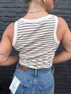 Z Supply The Perfect Striped Tank - Sandalwood