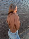 V-Neck Cardigan - Mocha