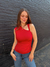 Mia Knit Top - Scarlet