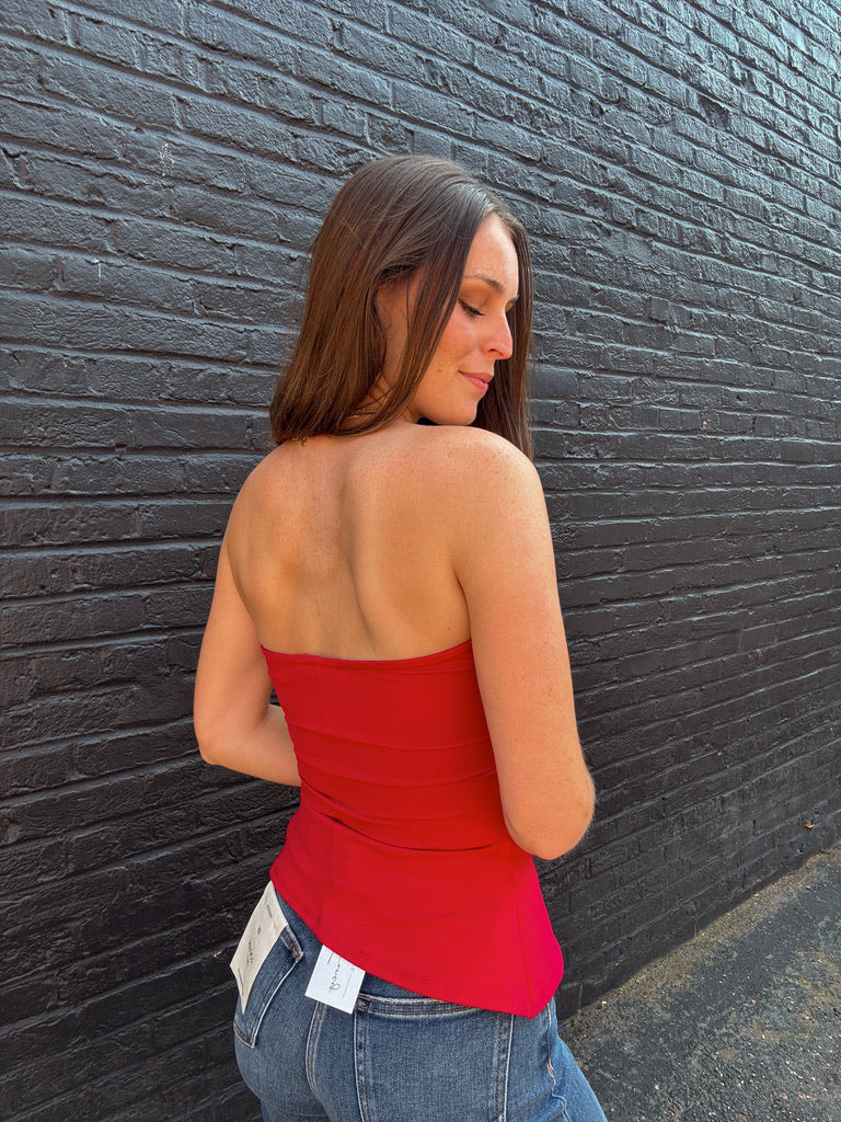 Adela Tube Top - Red