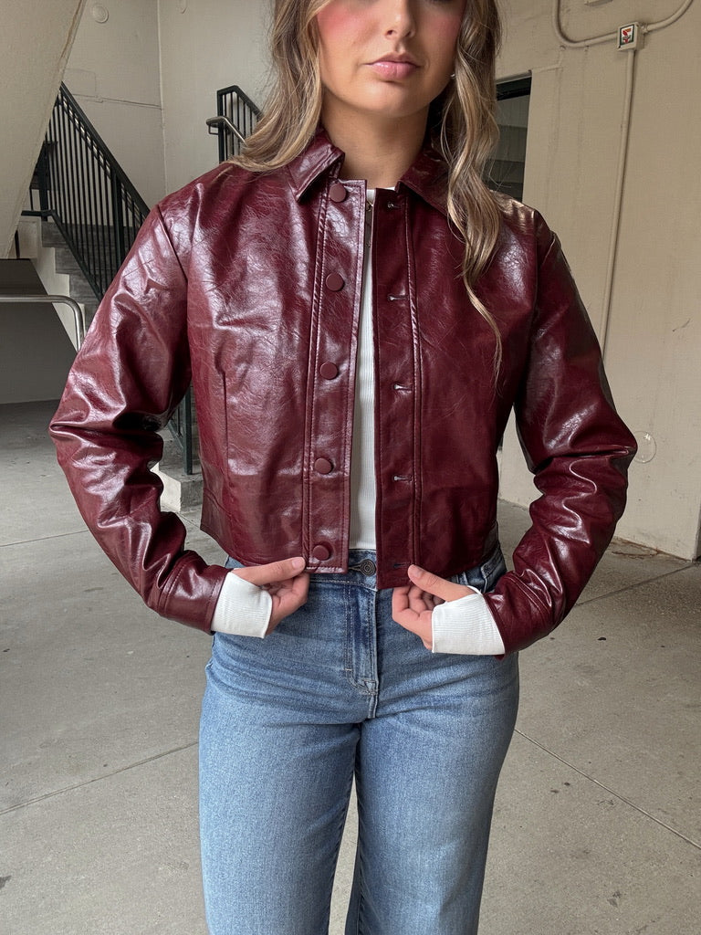 Lucy Paris Caleb Faux Leather Jacket