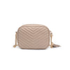 Elodie Chevron Camera Bag Crossbody: Natural