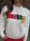 Merry Holiday Sweater - Cream