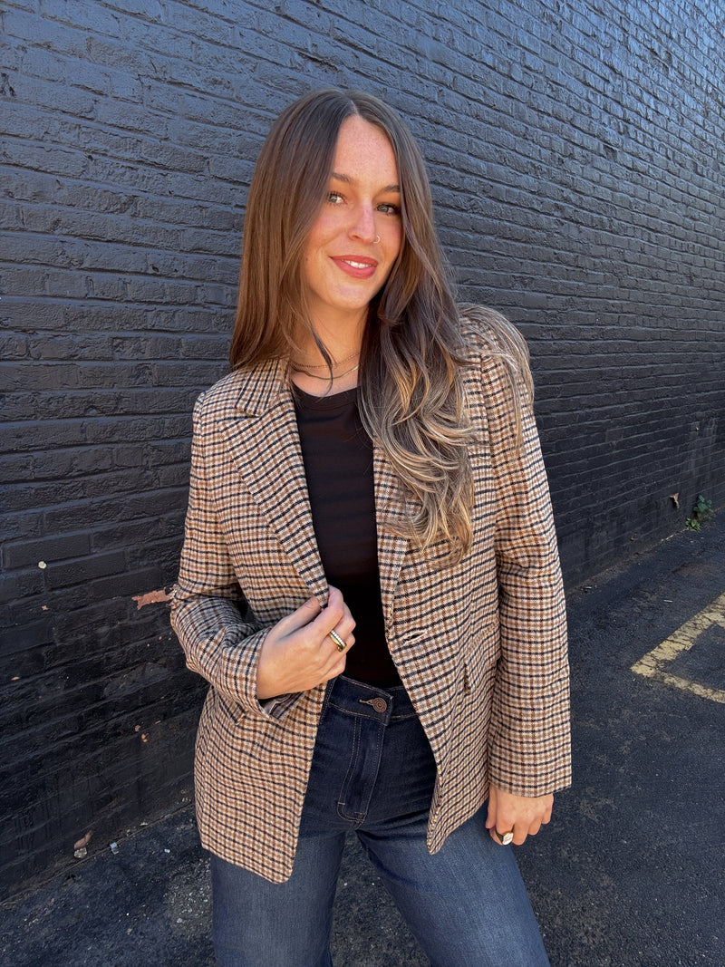 Lucy Paris Selima Plaid Blazer