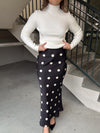 Polka Dot Midi Skirt