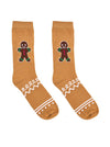 3D Crew Socks -Gingerbread Man