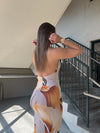 Open Back Mesh Dress