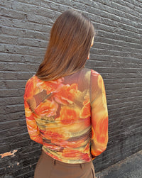 Sage The Label Heart Beats Mesh Top
