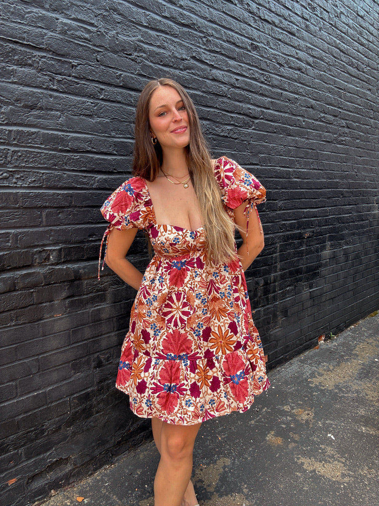 Nana Floral Babydoll Dress