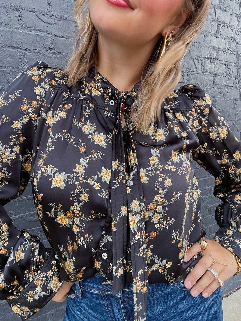 Marigold Floral Top