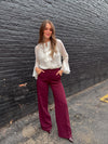Lucy Paris Sky Ruffle Top