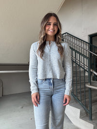 Z Supply Medina Cardigan - Light Heather Gray