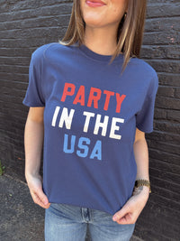 Z Supply Party In The USA Boyfriend Tee