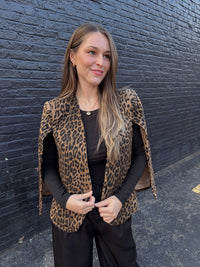 Leopard Capelet