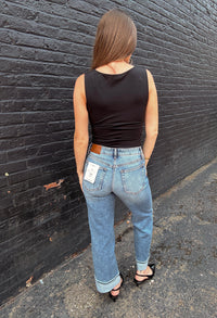 HIDDEN Ella Cuffed Mid Rise Jeans
