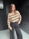 Z Supply Boyfriend Striped Sweater