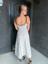 Striped Rhythm Knit Dress - White/Black