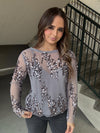 Lucy Paris Ginny Sequined Top
