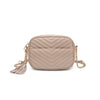 Elodie Chevron Camera Bag Crossbody: Natural