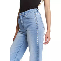 Pearl Lined High Rise Jean - Medium Wash