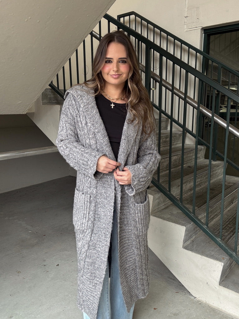 Cable Knit Cardigan Jacket