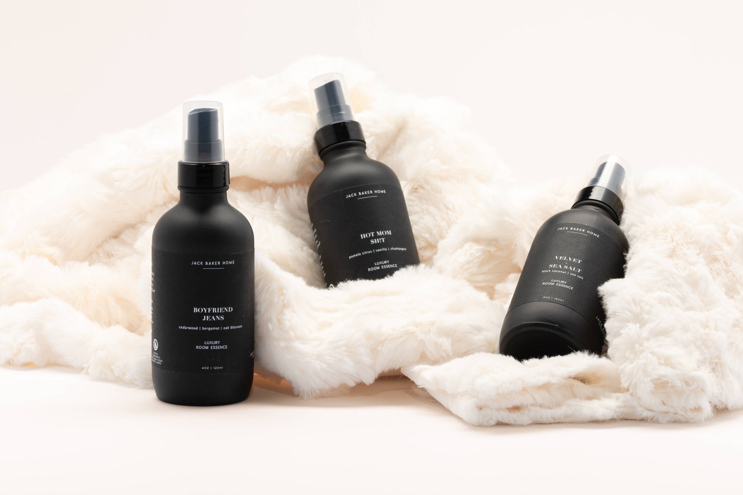 Jack Baker Home | Room Spray - Velvet + Sea Salt 4 oz -black