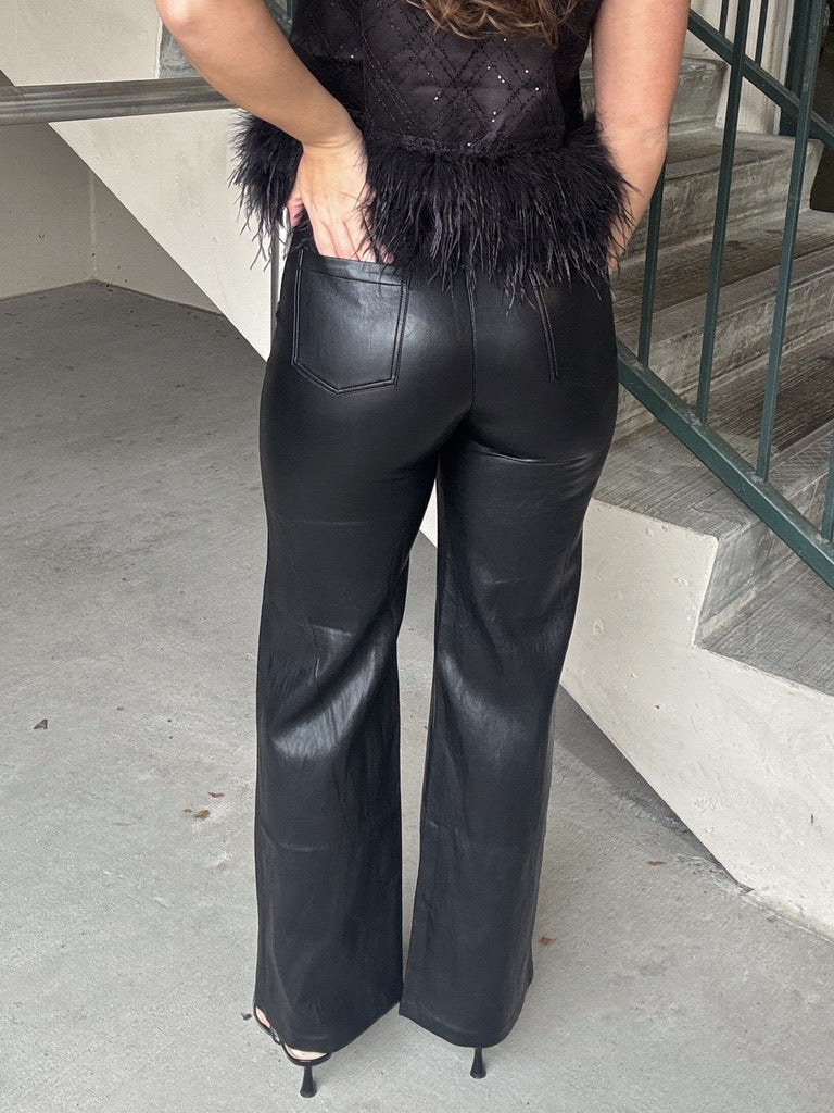 Lucy Paris Reeve Faux Leather Pant